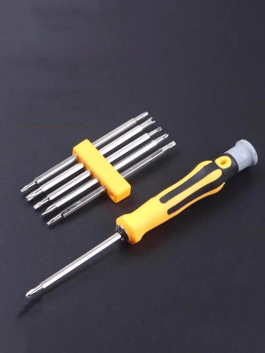 Juego de 7 piezas de destornilladores de doble cabeza, kit de herramientas de destornillador multifuncional para el hogar - Colocar - Ver 1