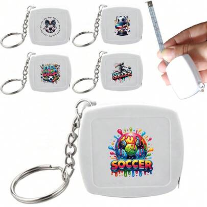 Portable Mini Retractable Tape Measure With Keychain Double Sided Scale Soft Measuring Tapeline Pocket Sized Tape Measure For Sewing Tailor Body Measuring Crafting And Household Use Lightweight And Durable For Daily And Travel Convenience
