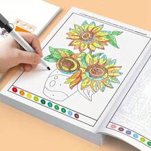 Sách hoạt động vẽ sáng tạo 48 trang về động vật, nhân vật, kiến trúc, quà tặng cho trẻ em trai và gái. - Nhiều màu - Xem 6