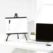 Basics Tabletop Instant Easel, Black Steel, Portable Tripod For Paintings, Signs, Posters, Adjustable Display - 1 - View 6