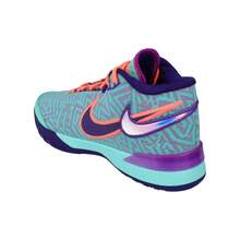 Nike Lebron NXXT Mens Genisus Basketball Shoes - 翠綠色 鮮豔的紫色 - 查看 2