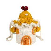 1 Pcs Cartoon Cute New Large Cartoon Knitted Bag Finished Mobile Phone Bag Crossbody Bag - D - View 2