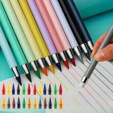 24pcs 12 Colors Permanent Pencil Eraser - Permanent Writing Infinite Pencil, No Sharpening Needed Eternal Inkless Pencil, Suitable For Sketching, Painting, Learning Supplies Permanent Pencil Fountain Pen School Supplies Stationary Marker Pencil Case School Supplies Learning Supplies Freckle Pen Art Supplies Pen Highlighter Classroom Office Supplies Drawing Supplies Arts And Crafts College Essentials Marker - Multicolor - View 5