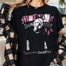 Camiseta Essential Ma Chine G Un Ke Lly - Camiseta de Música Rap - Camiseta del Álbum Tickets To My Downfall - Camiseta del Álbum M - Merchandising M - Ropa de Rapero Unisex - Ropa de Gimnasio Anime - Camiseta para Hombre 2026 - Camiseta Divertida para Hombre - Ropa de Hombre - Camiseta Vintage - Camisetas Divertidas - Tops para Hombre - Regalos Nuevos - Ropa de Hombre - Camisa de Hombre 100% Algodón 1 Pieza 180g Estampado Transpirable Casual Diario Ropa de Algodón de Verano para Mujer |   Diseño exquisito |   Suelto y cómodo |   Fácil de combinar | - Negro - Ver 1