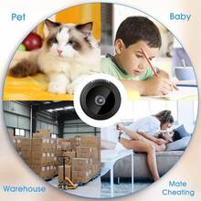 A9 Camera, WiFi Home Security Camera, Mini Hidden Camera, Video Recorder, Night Vision, Real-Time Playback, Mobile App Control, Babysitter Camera, Pet Camera - Default - View 7