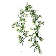 人造植物藤蔓，仿真悬挂植物，塑料蕨叶，壁挂式热带绿植，触感逼真，适用于家居花园、婚礼、阳台装饰 - 綠色 - 查看 5
