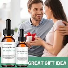 YOUNGCOME 维生素 C+E 阿魏酸 15% 面部精华液 | 抗衰老护肤，有助于改善细纹和皱纹 | 紧致提亮，日常护理，打造光滑透亮肌肤 - 維生素 C - 查看 11