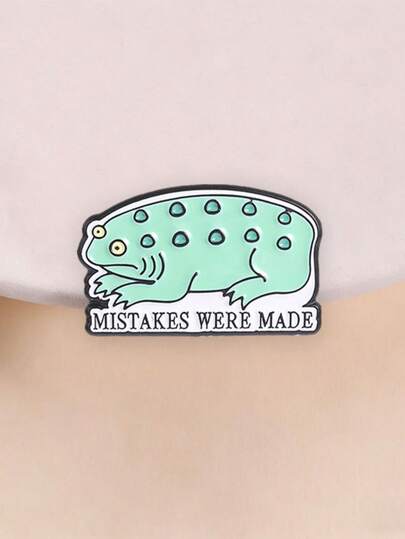 "Mistakes Were Made" Frog Enamel Pin, Unique Fashion Accessory, Perfect Gift Idea, Durable Design