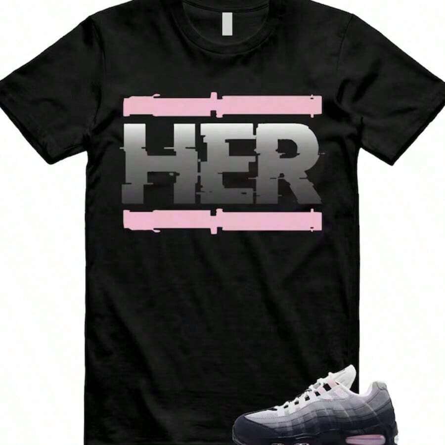 Premium Casual Unisex T-Shirts Cute 95 Pink Foam Black White OG Big Bubble T Shirt Match C2 - 黑色 2 - 查看 1