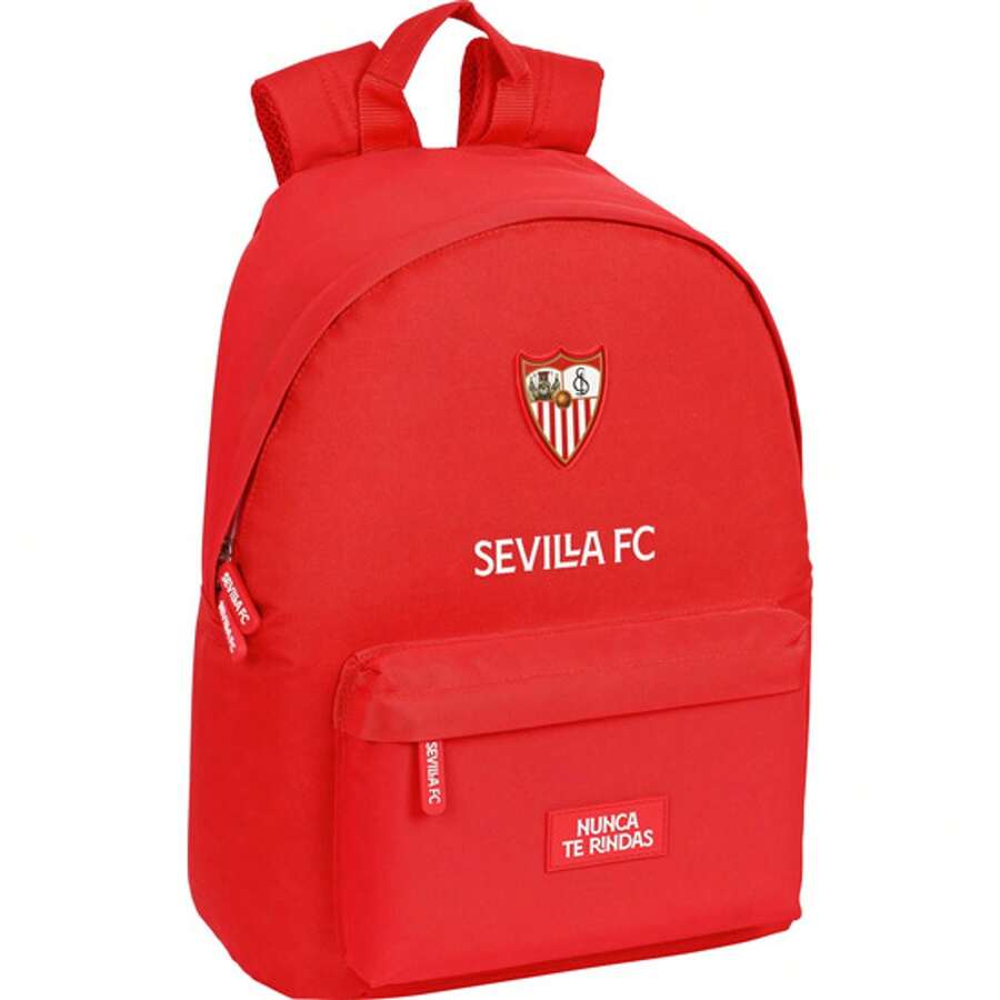 | Large Rolling Backpacks Sevilla FC Compact Evolution Removable, Washable And Water Resistant, 6" With USB Double Padded Compartment, Hidden Anti-Theft Zipper, Organizer, Red, 6? - Option 26 - View 1