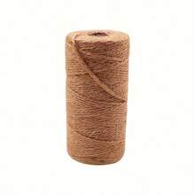 100m/328.08foot DIY Hemp Rope Decoration Retro Coarse Hemp Woven Hanging Rope Woven Tag Hemp Rope Cylinder, Back To School Supplies, Can Be Used As High-Quality Gifts - Khaki - View 6