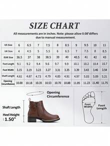 Short Chelsea Booties For Women Low Heel Ankle Boots With Side Zip - Mocha Brown - View 8