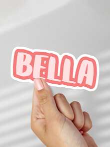 100/50/20/10/1 Pc Customized Name - Cartoon Font - Colorful Styles, Suitable For Laptops, Water Bottles, Holiday Gifts, Notebook Stickers, Candy/Baking Decorations, School Supplies. Versatile, Decorative, Reusable, Personalized Gift, Back To School - Multicolor - View 5