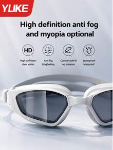 YUKE Swimming Goggles, High Definition Anti-Fog Waterproof Swimming Goggles, Leak-Proof Professional Swimming Goggles Suitable For Women And Men - Multicolor - View 4