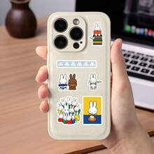 MIFFY 8pcs/Set Stiker Potong Kertas Kelinci, Stiker Scrapbooking Berkualitas Tinggi, Lucu, Kreatif, dan Populer, Tahan Air, Hadiah Tahun Baru, Hari Valentine, dan Paskah - MultiWarna - View 4