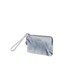 Coach品牌Logo女士手拿包 - 淺靛藍CEF82IMNIM - 查看 4