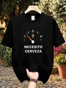 Nueva llegada de verano, camiseta de impresión creativa, top de manga corta - Negro - Ver 8