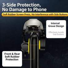 Mobile Game Controller Shooting Button Controller Mobile Controller Shooting Target Aid, One Pair Of Buttons For Flexible 6-Finger Operation, More Smooth And Sensitive, Helps Shooting Game Operation Be More Fluid, Enhances Gaming Experience, Gaming Gift For Boys - Black - View 3