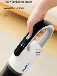 HYUNDAI Multifunctional Handheld Vacuum Cleaner, Powerful Wet & Dry Suction, Suitable For Home Cleaning, Pet Hair And Other Vacuuming, Adjustable Gear, Applicable For Home, Dorm And More, Rechargeable Portable Detachable Vacuum Cleaner - White - View 8
