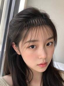 6件套波浪刘海发夹，优雅镂空椭圆形金属造型工具，适合驯服毛躁头发，纯色，适合14岁及以上人群，包含梳子、顺发刷、边缘刷、梳子、梳子、梳子、顺发刷、球形刷、小号发刷，发刷套装（可选1/3/4/5/6件套） - 彩色 - 查看 2