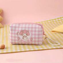 Bolsa de cosméticos con licencia oficial de Sanrio Hello Kitty, adorable bolsa de almacenamiento con diseño de patrón de Kitty, conveniente para llevar artículos personales con diseño de asa - Ver 15
