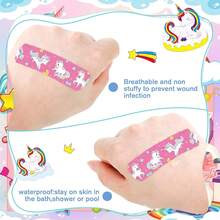 12/24/30/42/54pcs Cartoon Unicorn Rainbow Pattern Band Aids, Soft Adhesive Band Aids Suitable For Scratches, Scratches, And Minor Wounds, Suitable For Outdoor And Home Necessities, Suitable For Protecting Scratches And Scratches - View 8