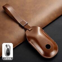 Leather Car Key Case Cover Keyless For C S Class W206 W223 S350 C260 C300 S400 S450 S500 Key Protector Shell Fob - Type a - View 10