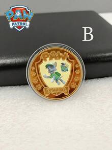 1pc INS Hot-Selling Paw Patrol Cartoon Metal Commemorative Coin Anime Peripheral Craft Decoration Souvenir Birthday Party Decor Birthday Gift - View 10
