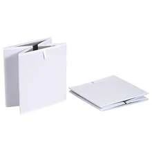 Basics Contenedores de almacenamiento plegables cubos organizadores para estantes paquete de 6 - Blanco - Ver 5