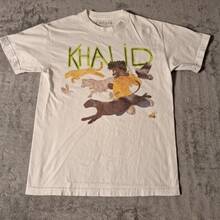 Khalid Free Spirit Tour 19 T-Shirt Size Medium White Short Sleeve Double-Sidedblusas para mujer playeras de mujer vestidos casuales para mujer y2k playeras deportivas para mujer verano camisetas ropa de mujer Fashion Perfect For Daily - Blanco - Ver 6