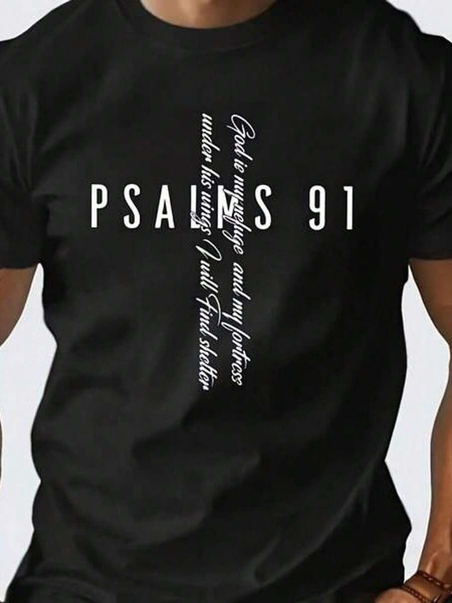 Camiseta Negra para Hombre con Temática de la Salmánica 91 - 100% Algodón, Corte Regular, Manga Corta, Estilo Casual, Adecuada para Uso Diario en Verano y Actividades al Aire Libre, Diseño Inspirado, Algodón Transpirable - Negro - Ver 1
