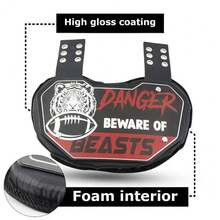 1pc Professional Football Back Protector, American Football Training Waist Protection Gear, Sports Protective Accessory - Multicolor - View 4