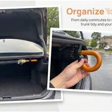2pcs Car Seat Back Hooks, Suitable For Seat Back, Trunk Rack, Umbrella Holder And Most Car Models, Multi-Functional Car Storage Rack - 2PCS - View 8