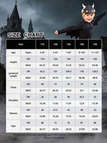 Boys' Obsidian Dragon Costume, Black Dragon Halloween Outfit, Suitable For School Plays, Book Week And Dress-Up Days - Black - View 4