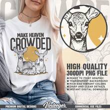 Archivo de impresión religiosa retro - Haz que el cielo esté lleno - Gráfico digital de camiseta de fe - Diseño imprimible de Jesús - Sublimación cristiana - Blanco - Ver 1