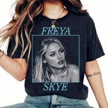 Camiseta, regalo para fanáticos camisas de mujer sudaderas para mujer sueter blusa casual mujer verano vestidos de graduación - Negro - Ver 6