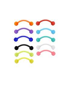7pcs Stainless Steel Piercing Kit, Includes 12G/14G/18G Needles, Suitable For Navel, Lip, Nose, Eyebrow, Ear Piercing, With Nose Stud, Navel Ring, Lip Ring And Nose Septum Ring - Multicolor - View 15