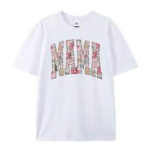 Camiseta Boho Floral Mama, Regalo para el Día de la Madre, Camiseta de Primavera Moderna para Mamá, Bonito Regalo para Mamá, Camiseta Oversize para Mujer, Camiseta Floral Mama - Blanco - Ver 9