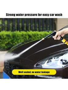 2/1pcs High Pressure Car Wash Water Gun, 4 Adjustable Spray Modes, Leak-Proof Design, Durable & Universal, With 4-Point Water Connector, Suitable For Car Washing, Watering Flowers, Floor Cleaning, Multi-Functional Home Cleaning Tool - Sets - View 9