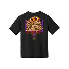 New 2026 Print T-Shirt, Baseball Style T-Shirt For Boys - Black With Yellow And Green Graphic Print, Breathable Casual Crew Neck T-Shirt For Spring/Summer, Perfect Gift For Young People, Baseball T-Shirt, Comfortable Fit, Comfortable And Fashionable, Multifunctional, Cute And Soft, Interesting Pattern,  Summer T-Shirt, Suitable For Parties And Daily Outdoor Activities, Christmas And Festival Gifts. Soft, Breathable Fabric, 100% Cotton, Graphic T-Shirt For Women For Everyday Wear. - 黑色 3 - 查看 6