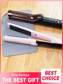 1pc This Heat-Resistant Mat, Designed Specifically For Hair Styling Tools, Is Suitable For Use With Both Flat Irons And Curling Irons. Crafted From Heat-Resistant Material, It Is Easy To Store And Transport, Making It An Ideal Choice For Hotels. - Multicolor - View 9