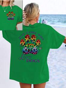 Camiseta de manga corta para mujer estilo vacaciones, elegante y casual, top de verano que combina con todo. - Negro - Ver 5