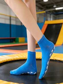 1 Pair Non-Slip Absorbent Wear-Resistant Simple Indoor Socks, Suitable For Home, Play, Yoga - Multicolor - View 5