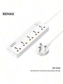 REMAX Kiddy 系列 30W 3A1C 5 位电源插座 RP-U160 - 英規插(220-240V) - 查看 2