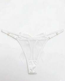 Panties With Bow, One Size Fits All. - 白色 - 查看 1
