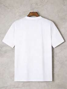 Camiseta blanca de manga corta con diseño digital de personaje de anime para bebé, camiseta de algodón blanca de manga corta que absorbe la humedad, transpirable y no abruma, estilo unisex adecuado tanto para hombres como para mujeres, cuello redondo, 180G, 100% algodón, cómoda y suave, adecuada para todas las estaciones, ideal para regalar en festivales - Blanco - Ver 2