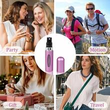 1pc Travel Refillable Perfume Atomizer Bottles,5ml Mini Portable Spray Bottles For Travel Accessories,Multicolor Perfume Containers.(Random Color) - 查看 7