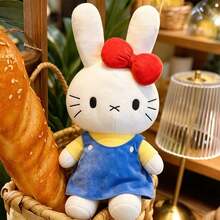 SANRIO 1件/2尺寸 兔子毛絨娃娃 45cm/17.72in 60cm/23.62in 可愛卡通柔軟毛絨娃娃枕頭 沙發靠墊 房間裝飾 女孩兒童青少年生日節日禮物 - 藍色 - 查看 9