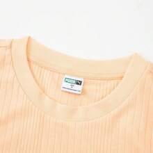 Puma Áo dệt kim cổ tròn không tay dáng casual dành cho nữ, thích hợp mùa xuân/hè. - Quả đào - Xem 3