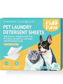 Pet Laundry Detergent Sheets For Dog Bedding And Blankets Pet Odor Remover Washer Sheets For Pet Hair And Pet Laundry - 30 Sheets - View 1